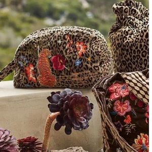 Johnny Was embroidered cosmetic bag